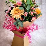 Small hand tie pink and orange Sunderland