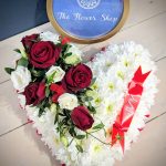 Funeral floral heart