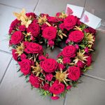 Heart wreath flowers
