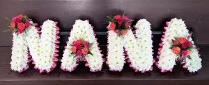 Nana funeral tribute shapes