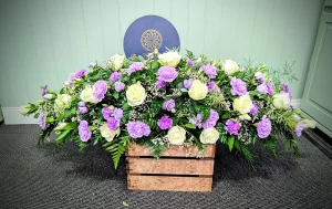coffin spray purple